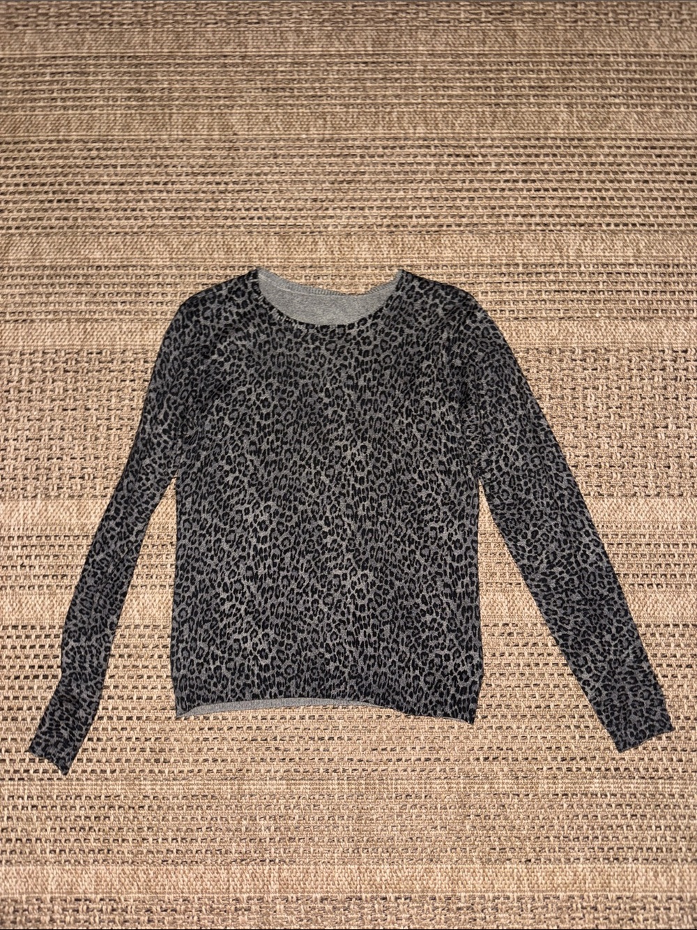 Ralph Lauren Grey Leopard Print Sweater